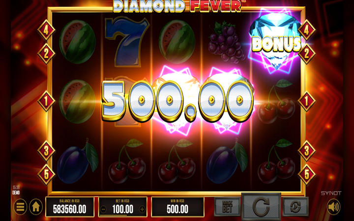 Diamond Fever-scatter-online casino bonus-synot