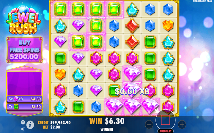 Jewel Rush-dobitak-množilac-online casino bonus-pragmatic play