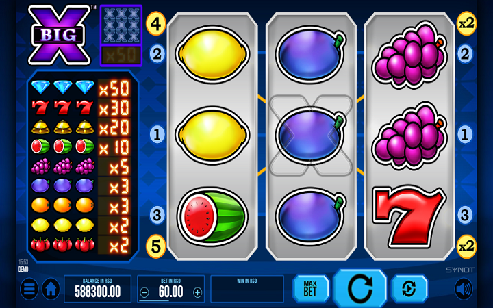 Big X-online casino bonus-synot
