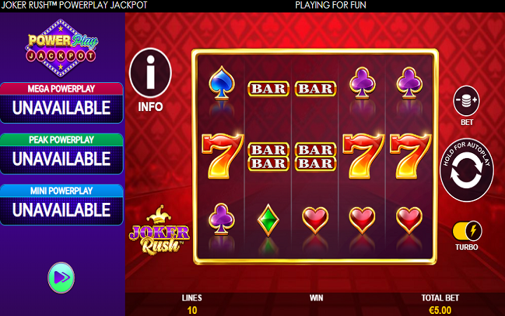 Joker Rush Power Play-online casino bonus-playtech