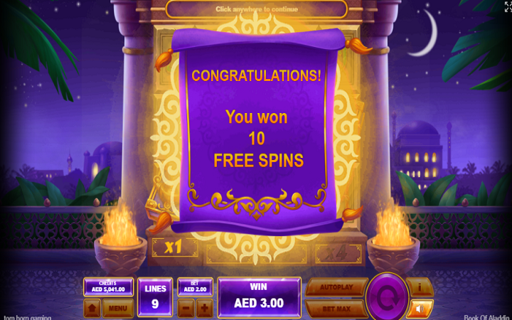 Book of Aladdin-aktivacija besplatnih spinova-tom horn-online casino bonus