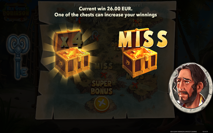 Ben Gunn Robinson-super bonus-online casino bonus-mascot gaming