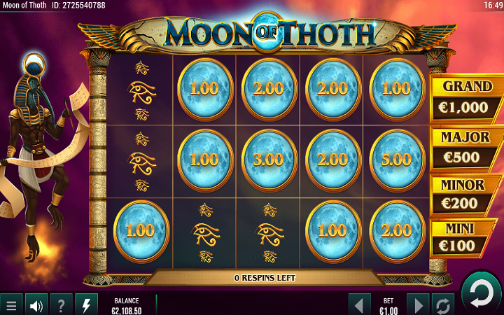 Moon of Thoth-respin bonus-gamevy-online casino bonus