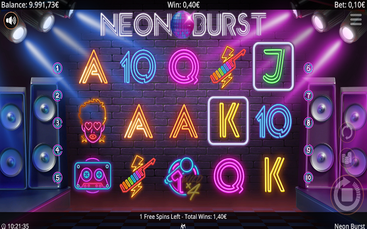 Neon Burst-besplatni spinovi-spearhead-online casino bonus