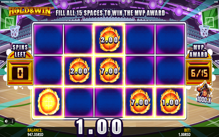 Basketball King Hold and Win-hold and win-online casino bonus-iSoftBet