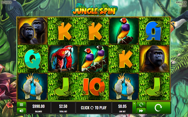 Jungle Spin-online casino bonus-platipus