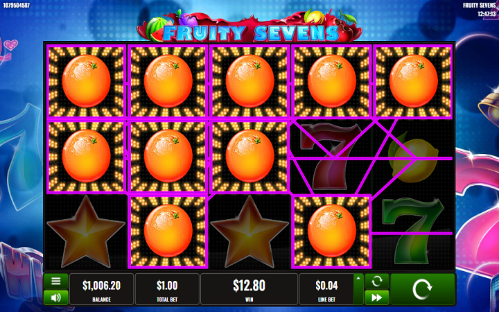 Fruity Sevens-respin bonus-platipus-online casino bonus