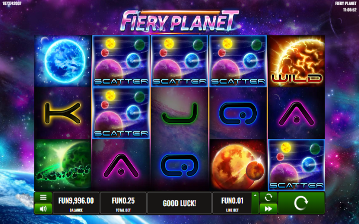 Fiery Planet-scatter-platipus-online casino bonus