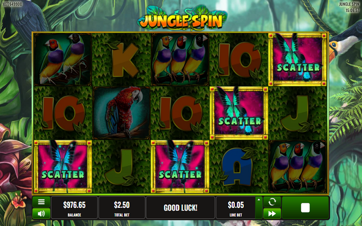 Jungle Spin-scatter-online casino bonus-platipus