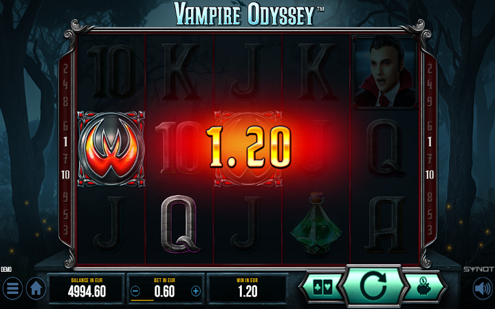 Vampire Odyssey-džoker-synot-online casino bonus