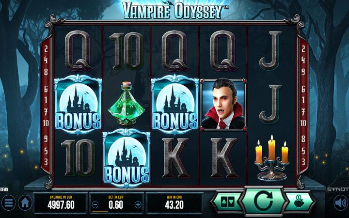 Vampire Odyssey-scatter-online casino bonus-synot