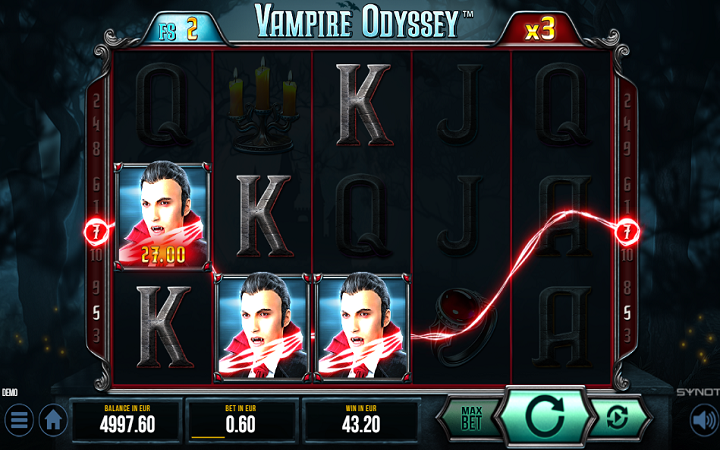 Vampire Odyssey-besplatni spinovi-synot-online casino bonus
