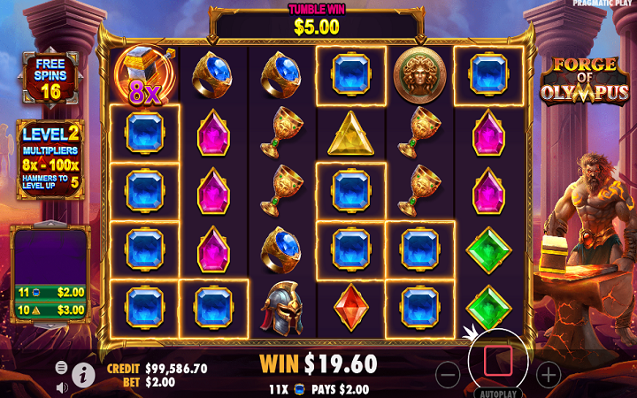 Forge of Olympus-besplatni spinovi-pragmatic play-online casino bonus