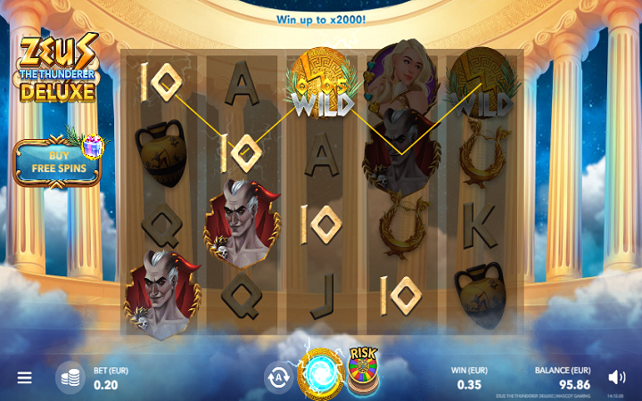 Zeus the Thunderer Deluxe-džoker-mascot-online casino bonus