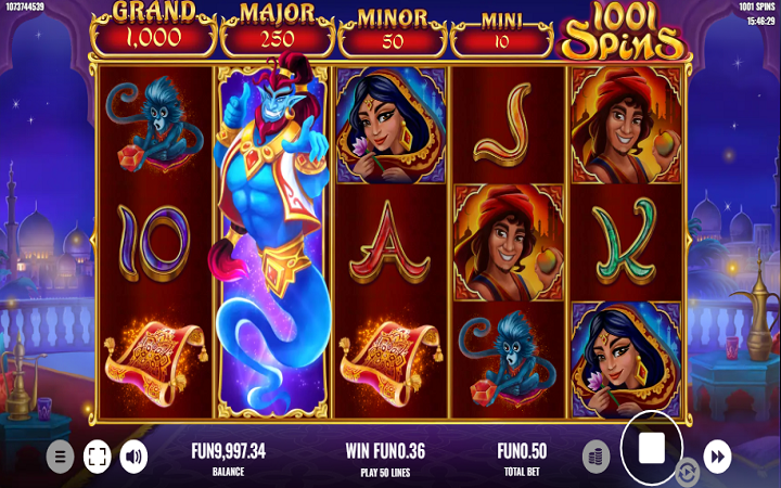 1001 spins-džoker-platipus-online casino bonus