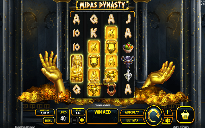 Midas Dynasty-golden touch upgrade bonus-tom horn-džoker-online casino bonus