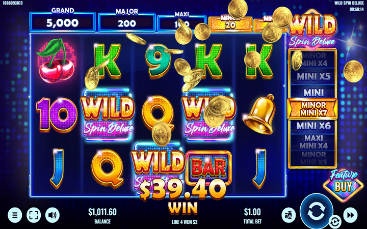Wild Spin Deluxe-džekpot-platipus-online casino bonus