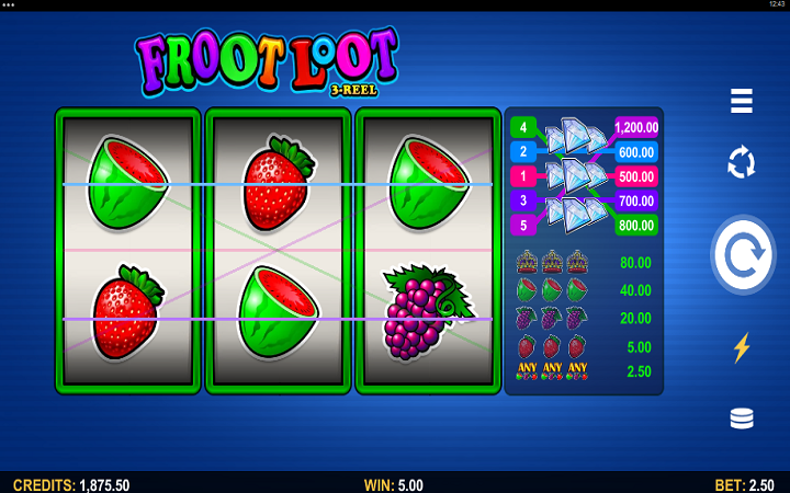 Froot Loot 3 Reel-miks voćkica-games global-online casino bonus