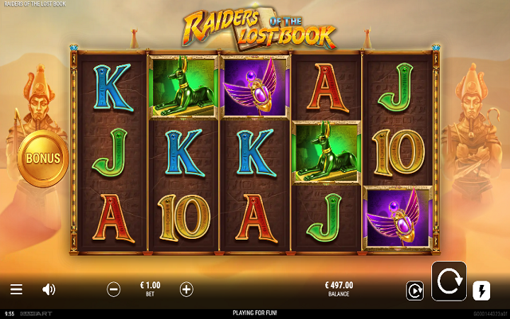 Raiders of the Lost Book-online casino bonus-GameArt