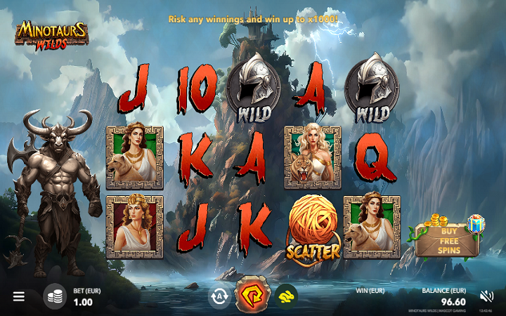 Minotaurs Wilds-online casino bonus-mascot gaming