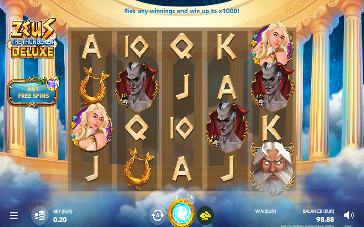 Zeus the Thunderer Deluxe-mascot gaming-online casino bonus