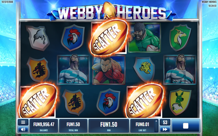 Webby Heroes-scatter-platipus-online casino bonus