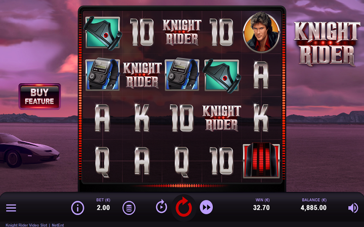 Knight Rider-scatter-NetEnt-online casino bonus