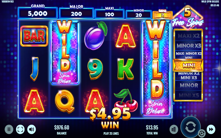 Wild Spin Deluxe-besplatni spinovi-platipus-online casino bonus