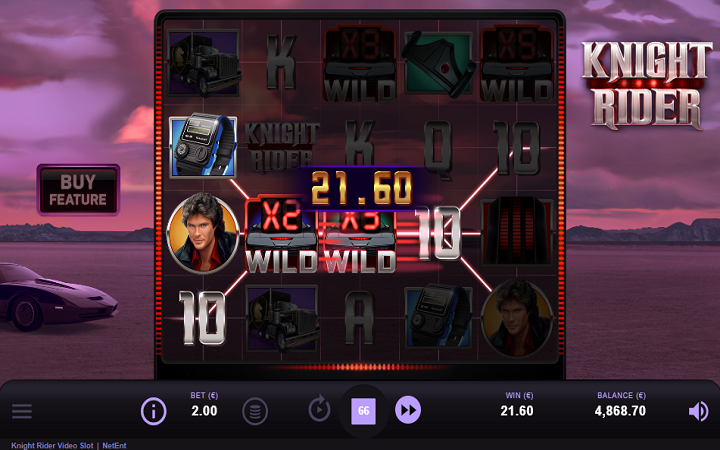 Knight Rider-turbo boost-NetEnt-online casino bonus