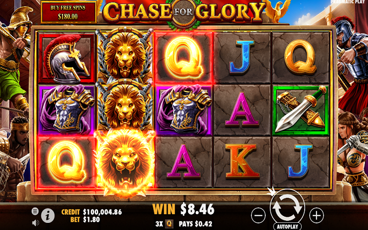 Chase For Glory-džoker-pragmatic play-online casino bonus