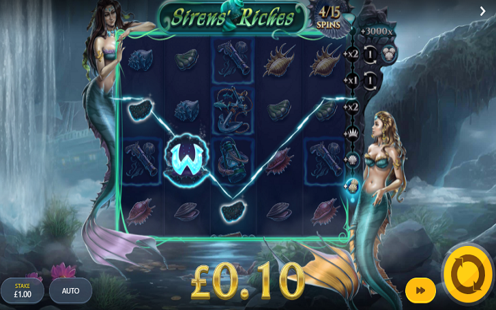 Sirens Riches-džoker-online casino bonus-red tiger
