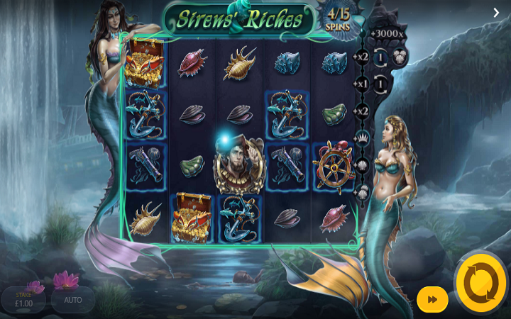Sirens Riches-plemić-online casino bonus-red tiger
