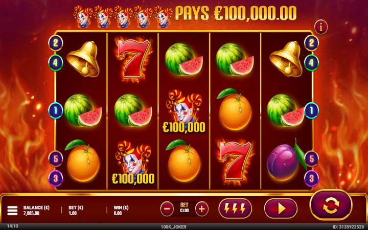 100K Joker-džekpot-gamevy-online casino bonus