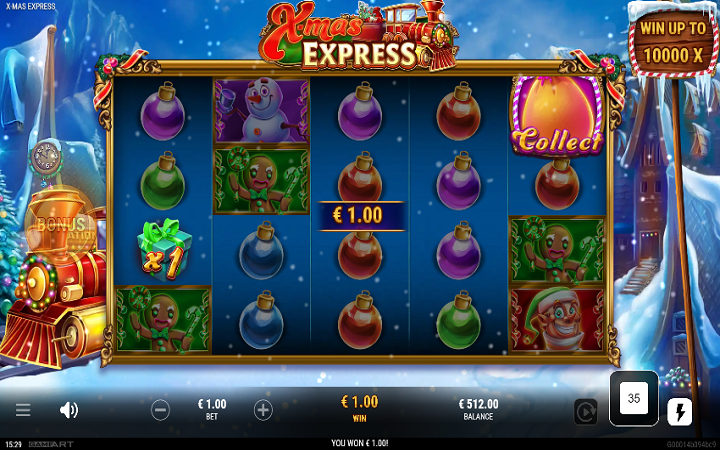 X-Mass Express-kolektor-online casino bonus-game art