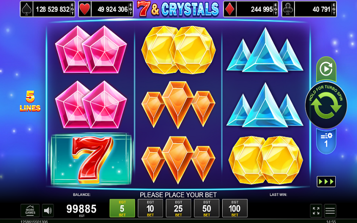 7 and Crystals-online casino bonus-egt casino