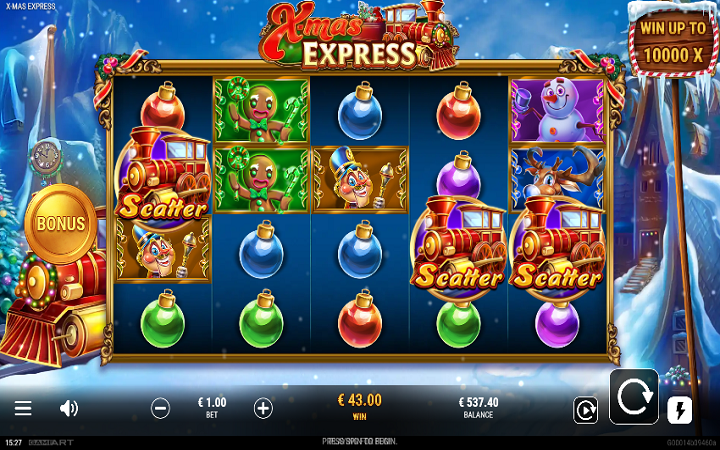 X-Mass Express-skejter-online casino bonus-game art