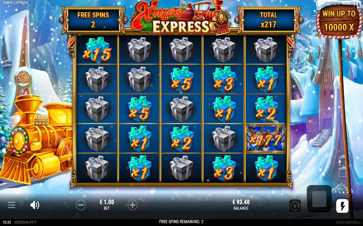 X-Mass Express-online casino bonus-bounty party-game art