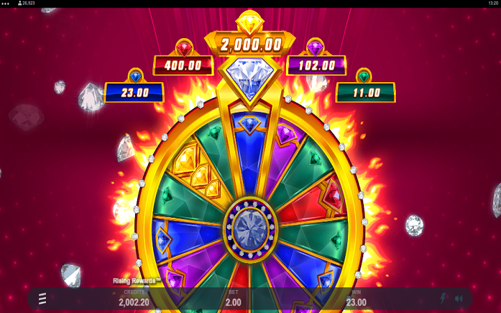 Rising Rewards-točak sreće-online casino bonus-games global