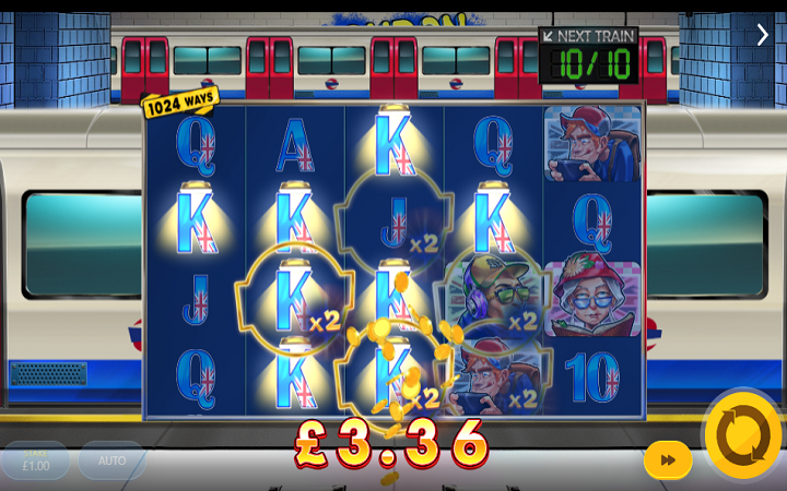 London Tube-wild multiplier-red tiger-online casino bonus