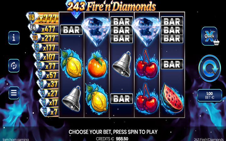 243 Fire N Diamonds-online casino bonus-tom horn