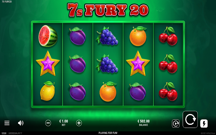 7s Fury 20-online casino bonus-GameArt