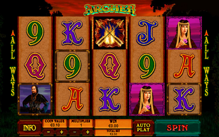 Archer-online casino bonus-playtech