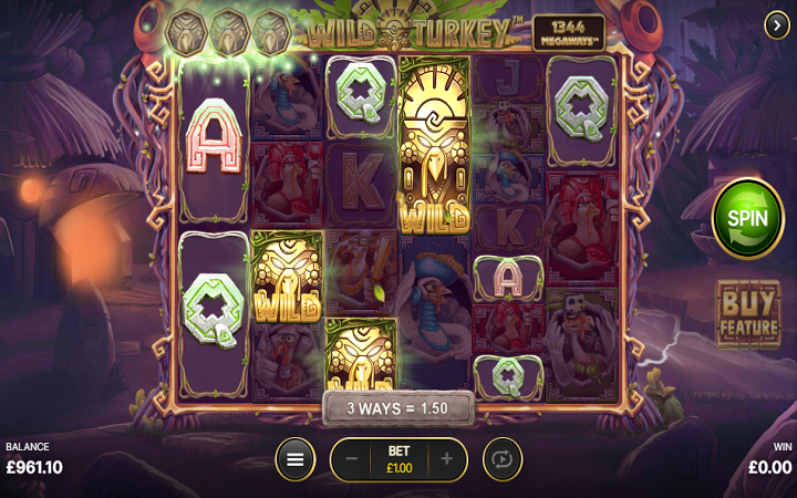 Wild Turkey Megaways-skejter-džoker-NetEnt-online casino bonus