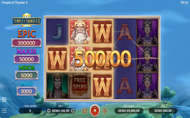 Temple of Thunder 2-besplatni spinovi-evoplay-online casino bonus