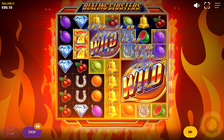 Blazing Clusters-wild rush-sušer džoker-red tiger-online casino bonus