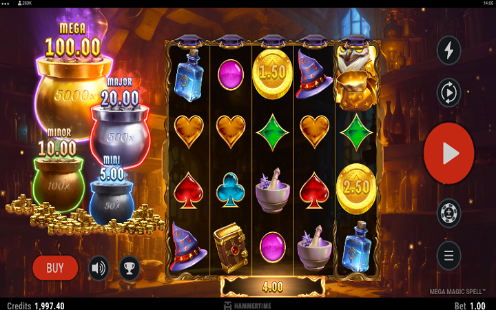 Mega Magic Spell-collect bonus-online casino bonus-games global