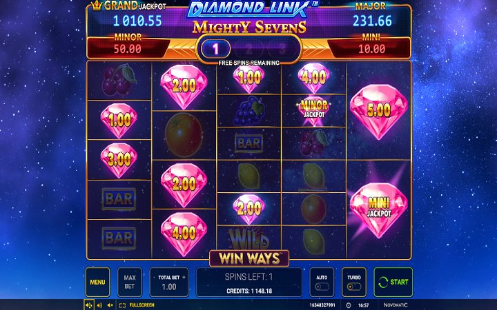 Diamond Link Mighty Sevens Win Ways-bonus igra-online casino bonus-novomatic