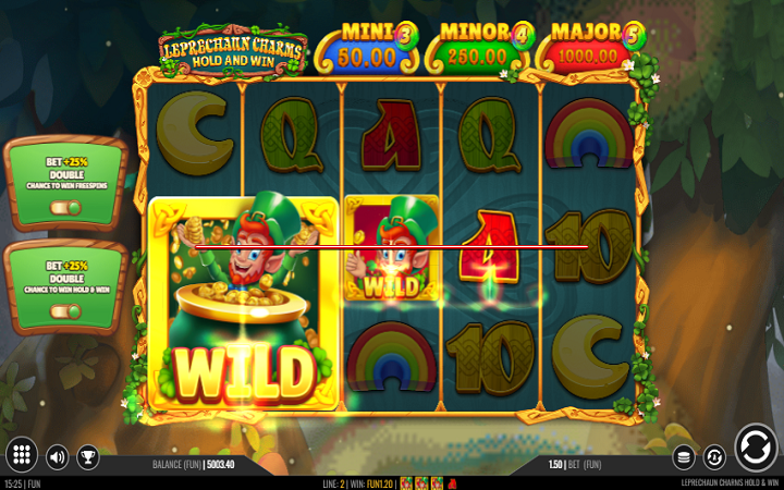 Leprechaun Charms Hold and Win-lucky leprechaun wild-1x2 gaming-online casino bonus