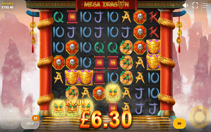 Mega Dragon-zlatni zmaj-online casino bonus-red tiger