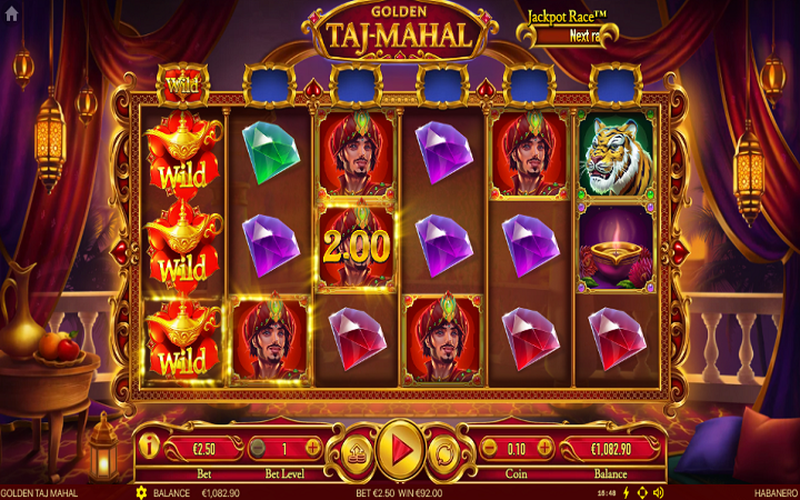 Golden Taj Mahal-džoker kolona-online casino bonus-habanero
